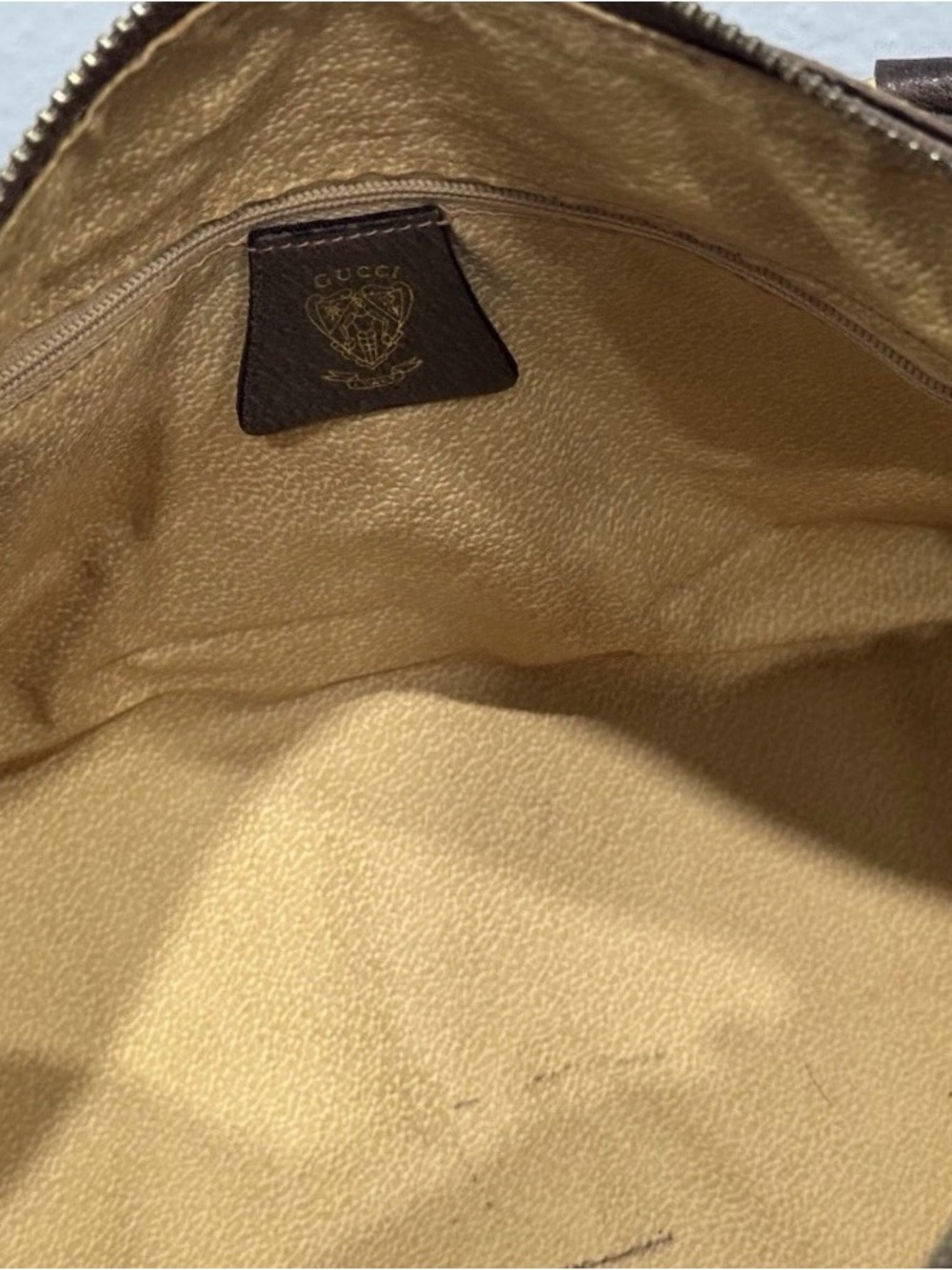 Vintage Gucci Beige & Brown GG Canvas Travel Duffel 40 - Picture 5 of 7